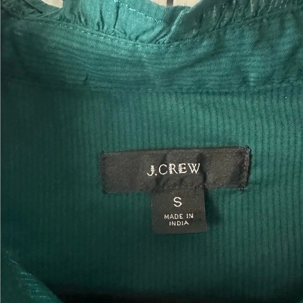 J. Crew, Ruffle 3/4 Length Sleeve, Blouse Size S Excellent Condition